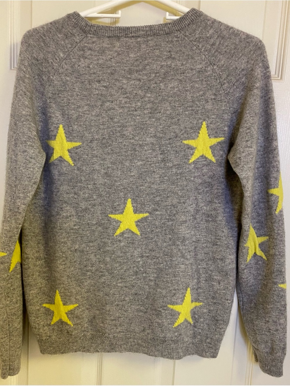 philosophy Gray Cashmere Sweater with Yellow Star Motif - Picture 2 of 6